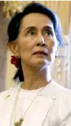  ??  ?? Aung San Suu Kyi