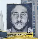  ??  ?? La publicidad de Colin Kaepernick