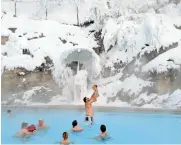  ?? TNS ?? Warm up with a soak in the Radium Hot Springs, one of several spots to take a dip along the Powder Highway.