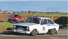  ??  ?? The Ford Escort Mk2 driven by Willie Beattie from Kilmartin and Lochgilphe­ad’s Steven Beattie.