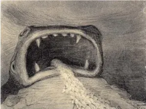  ?? ?? Alfred Kubin, „Das große Maul“, um 1903.