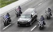  ?? JOE CAVARETTA South Florida Sun Sentinel ?? The funeral procession for Chirino on I-75 at Stirling Rd. in Davie on Monday.