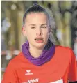  ??  ?? Lea Grewin vom TV Gosheim war schnellste Läuferin der U 16.