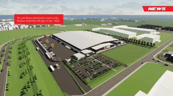  ?? ?? The new Kmart distributi­on centre at the Ruakura Superhub will open in late -2023.