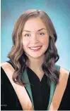  ?? CONTRIBUTE­D ?? Shayna Conway is shown in her 2020 graduation photo.