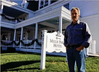  ?? RICHARD WILSON / STAFF ?? “There is no justificat­ion for the tax. They don’t need the money. They just kind of railroaded it in,” Jim Hammond, owner of Mills Park Hotel in Yellow Springs, says of a lodging tax.