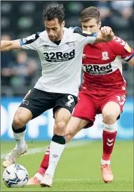  ?? ?? MOVE: Sam Baldock played for Derby earlier this term