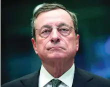  ?? ?? Mario Draghi, presidente del BCE (2011-2019)