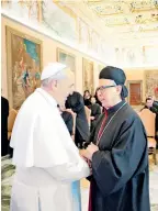  ?? /EFE ?? El Papa se reunió con miembros de la Escuela Pontificia Maronita