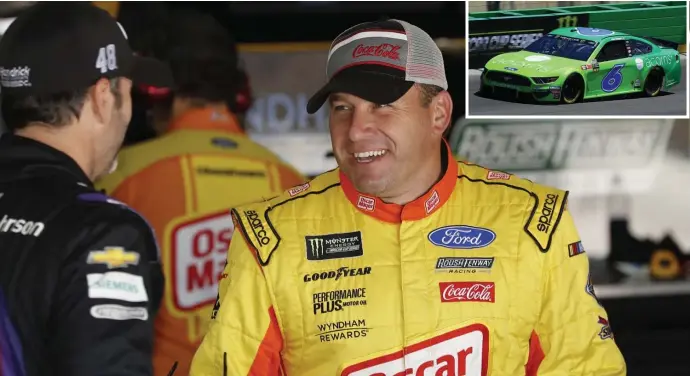  ?? ASSOCIATED PRESS, GETTY IMAGES (INSET) ?? ROAD TO SUCCESS: Ryan Newman is looking forward to driving his No. 6 Roush Fenway car in the Foxwoods 301 at Loudon this weekend.