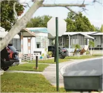  ?? DOUGLAS R. CLIFFORD/AP ?? Over the summer, the resident-shareholde­rs of Caribbean Isles, a 55+ mobile home community in Largo, decided to sell the property to Murex Properties.