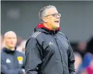  ??  ?? Playing it cool Ayr United boss Ian McCall