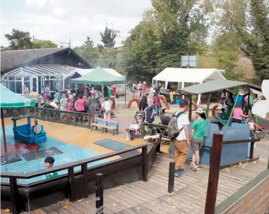  ?? ?? Thames Valley Adventure Playground held its first open day since 2019 in celebratio­n of 40 years welcoming children with special needs and their families.