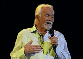  ?? DAVID HALLETT/STUFF ?? Kenny Rogers in Christchur­ch in 2012.