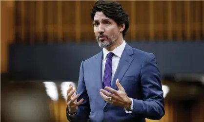  ??  ?? A Chinese diplomat dismissed the Canadian prime minister, Justin Trudeau, as a ‘boy’ in a social media attack. Photograph: Blair Gable/ Reuters