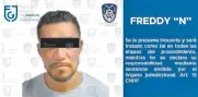  ??  ?? Freddy Jesús “N” fue ingresado al Reclusorio Preventivo Varonil Oriente, donde quedó a disposició­n de la autoridad.