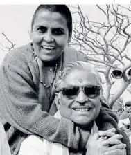  ??  ?? BJP leaders Uma Bharti with Murali Manohar Joshi on the day the Babri Masjid was brought down on Dec. 6, 1992