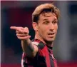  ??  ?? BIGLIA
Media voto stagionale 5,84 Presenze 24 Gol 1 Minuti stagionali 1.716 Minuti con Gattuso 783 (8°)