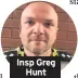  ??  ?? Insp Greg Hunt