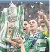  ??  ?? MEMORY Scott Brown lifts the Scottish Cup at Hampden