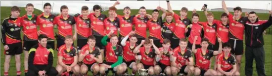  ??  ?? The victorious Coachford College side that defeated Mitchelsto­wn CBS in the Corn Dhonncha Ui Nuanáin Final in Charlevill­e.