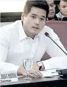  ?? FILE PHOTO ?? Marino Party-list Rep. Sandro Gonzales