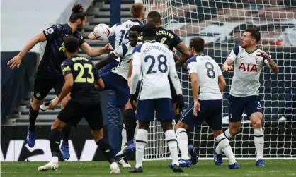  ??  ?? Eric Dier concedes a penalty for handball late on against Newcastle. Photograph: Eddie Keogh/Eddie Keogh NMC Pool