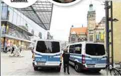  ??  ?? Während des Steinmeier-Besuchs herrschte um das Rathaus herum eine erhöhte Polizeiprä­senz. Insgesamt waren 240 Kräfte im Einsatz.