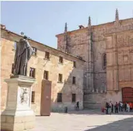  ??  ?? La Universida­d de Salamanca es la más antigua de las institucio­nes hispanas de nivel superior.