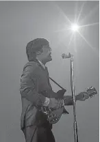  ?? Pictures: PA. ?? John Lennon on stage during the group’s US tour.