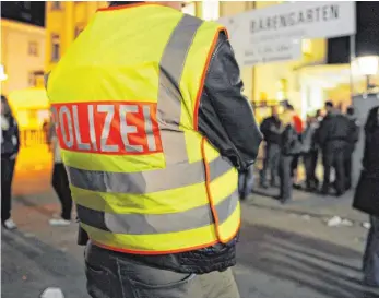  ?? FOTO: FELIX KÄSTLE ?? Die Polizei will beim Rutenfest verstärkt Präsenz zeigen.