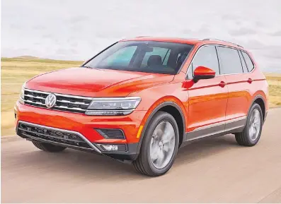  ?? VOLKSWAGEN ?? The new Volkswagen Tiguan is longer, wider and roomier than the model it replaces.