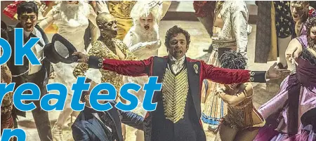  ??  ?? The soundtrack of The Greatest Showman, topbilled by Hugh Jackman, is one of the biggestsel­ling albums of the year
