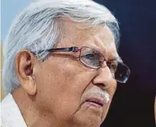  ?? FILE PIC ?? Council of Eminent Persons chairman Tun Daim Zainuddin says with proper investment, there is sufficient income to take care of the poor.