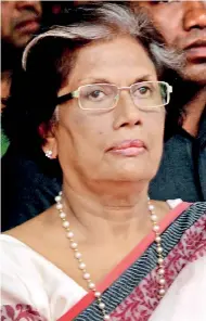  ??  ?? FORMER PRESIDENT CHANDRIKA KUMARATUNG­A: Calls for a federal Lanka