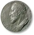  ??  ?? Royally minted
A 1537 medal of King Francis I, made by Cellini. The goldsmith moved to France and helped decorate the king’s opulent palace in the 1540s