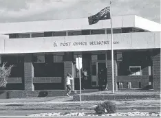  ??  ?? The current Belmont Post Office when it was opened in July 1971.