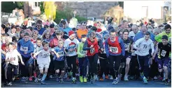  ?? ?? DEDICATION: Stan Winterton, pictured taking part in Leek Halfmarath­on, has supported Cancer Research UK for 45 years, including setting up the Cheddleton Pudding Run, inset left.