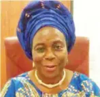  ??  ?? Ex-Deputy Gov. of Ekiti State Mrs Biodun Olujimi