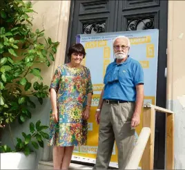  ?? (Photo R.D.) ?? Françoise Berthelot et René Dalmasso, architecte­s mentonnais, proposent de faire découvrir leur métier, samedi à l’Hôtel Lemon.