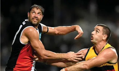  ?? Photograph: Albert Perez/AFL Photos/via Getty Images ?? Paddy Ryder (left) took time away from football earlier this year for personal reasons.