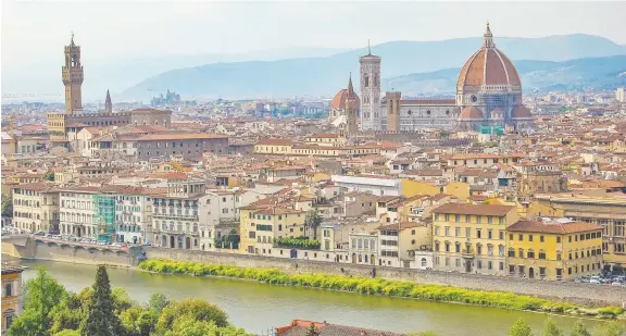  ?? RICK STEVES ?? The cathedral in Florence has a sublime dome, the first great dome built in Europe in more than 1,000 years, which dominates the Italian city's skyline.