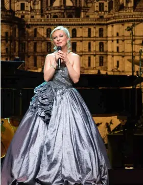  ??  ?? MUSICAL NIGHT FRENCH OPERA SINGER NATALIE DESSAY PERFORMED AT THE GALA DINNER