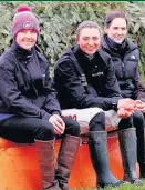  ??  ?? IN THE HOT SEAT Katie Walsh, Bryony Frost and Rachael Blackmore