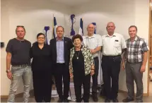  ?? (Jerusalem Municipali­ty) ?? LOCAL RESIDENTS meet yesterday with Jerusalem Mayor Nir Barkat (third from left) to discuss concerns over land sales by the Greek Orthodox patriarcha­te.