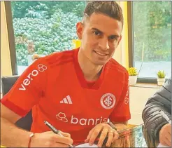  ?? ?? RAFAEL SANTOS BORRÉ. El colombiano, con un destacado paso por River, es flamante refuerzo del Inter de Porto Alegre.