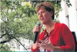  ??  ?? Marie-Claude Bibeau à la manifestat­ion de la relève agricole en septembre 2018.