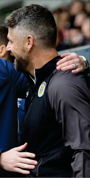  ?? ?? Steven Davis’s only domestic match in interim charge of Rangers was the 3-0 victory over Stephen Robinson’s side back in October