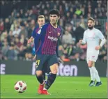  ?? FOTO: M. MONTILLA ?? Aleñá estrenó el dorsal 21 en Copa