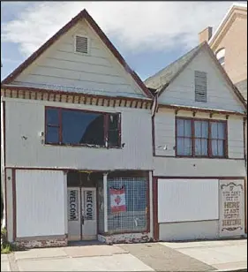  ?? GOOGLE STREETS ?? How the buildings looked before – boarded up, tired, ugly and empty.